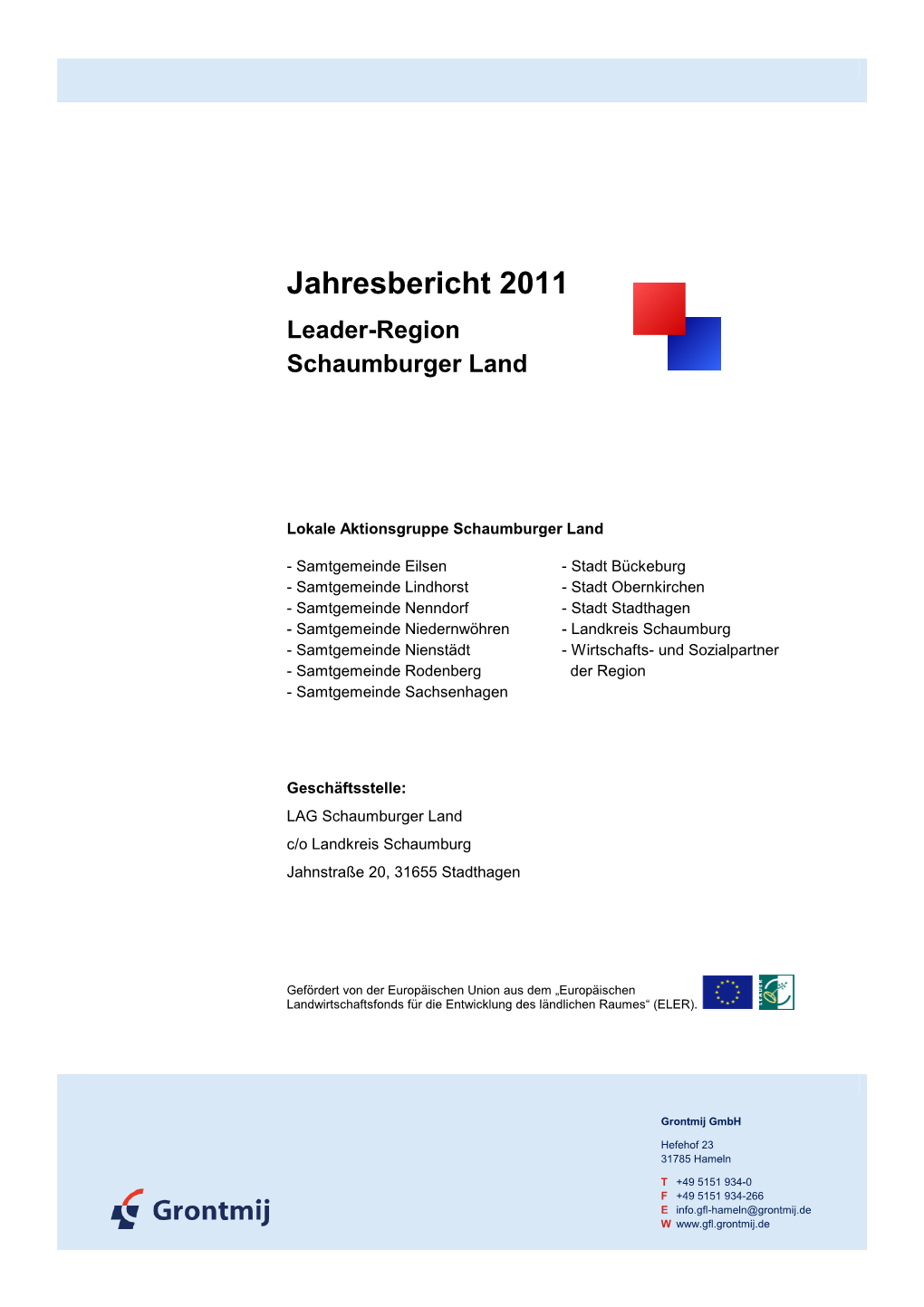 Jahresbericht 2011 Leader-Region Schaumburger Land