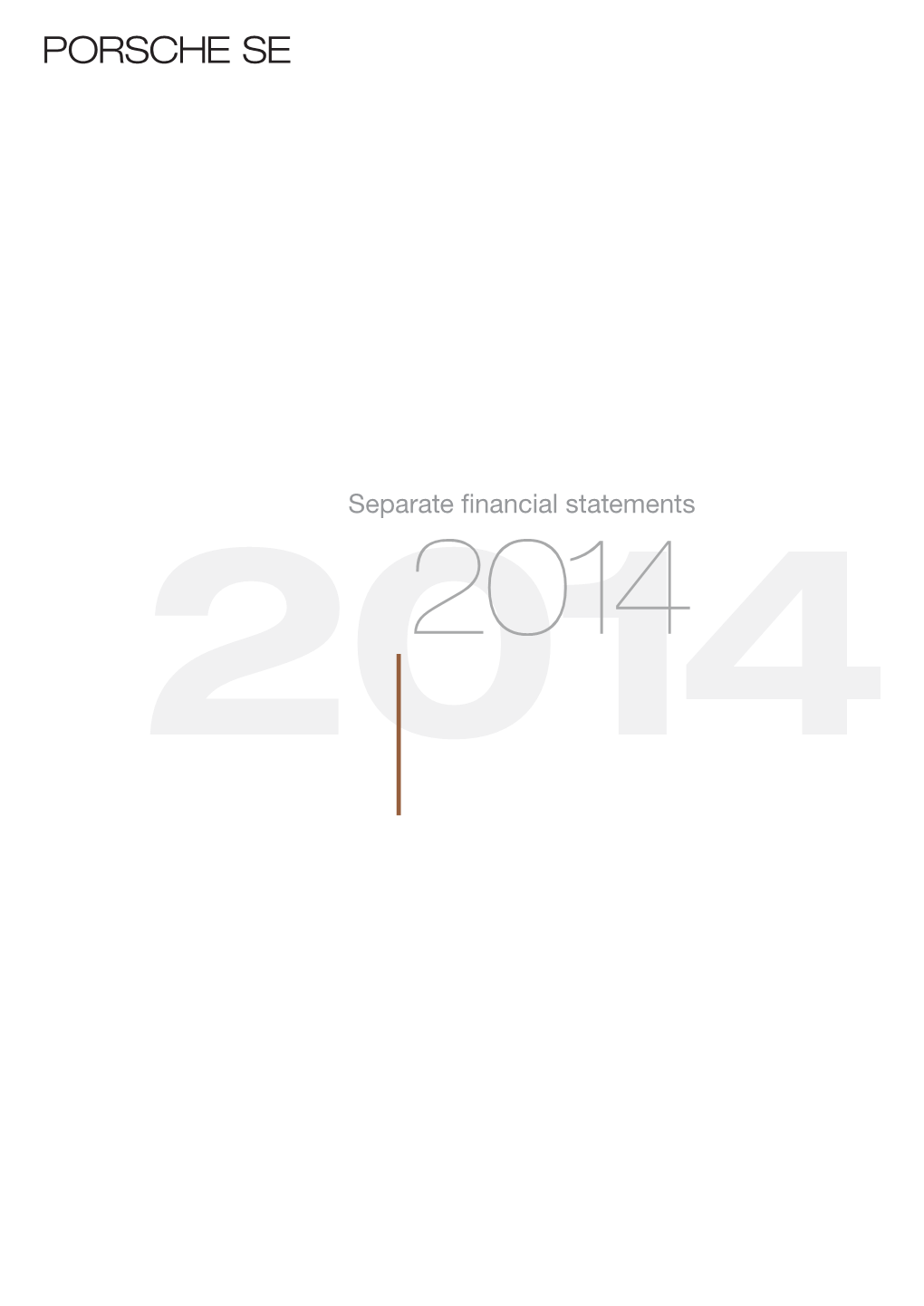 Separate Financial Statements Fiscal Year 2014