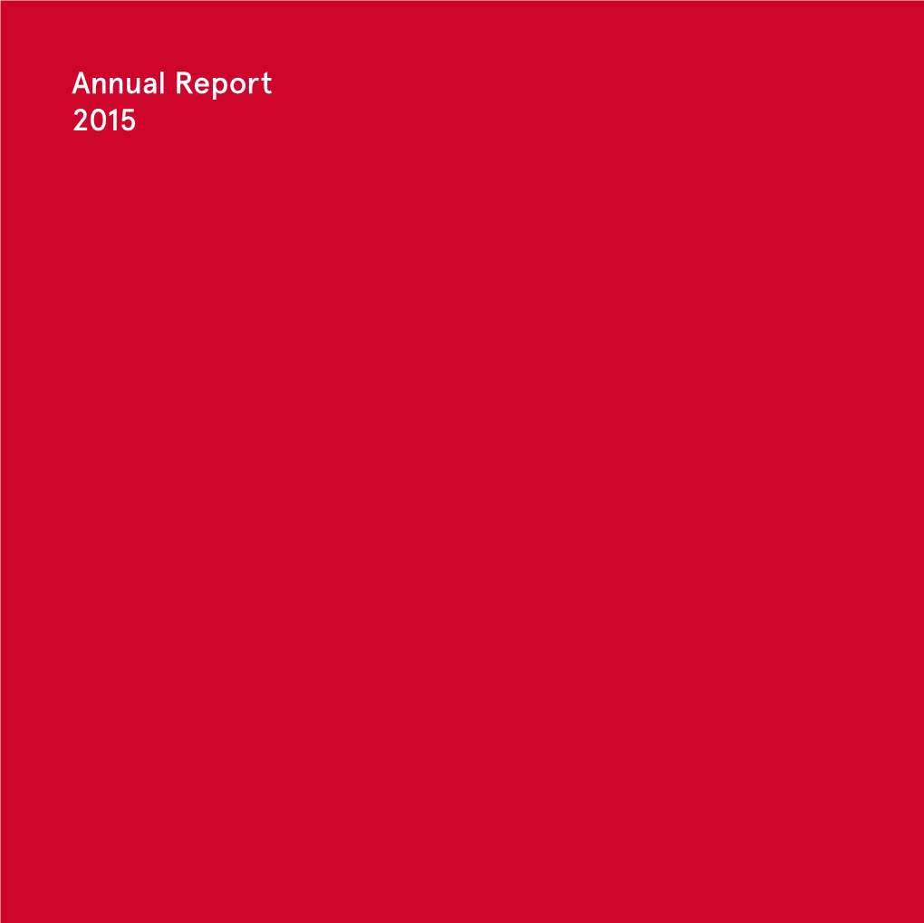 Annual Report 2015 Annual Report 2015