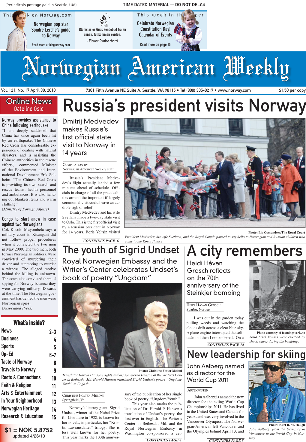 Russia's President Visits Norway