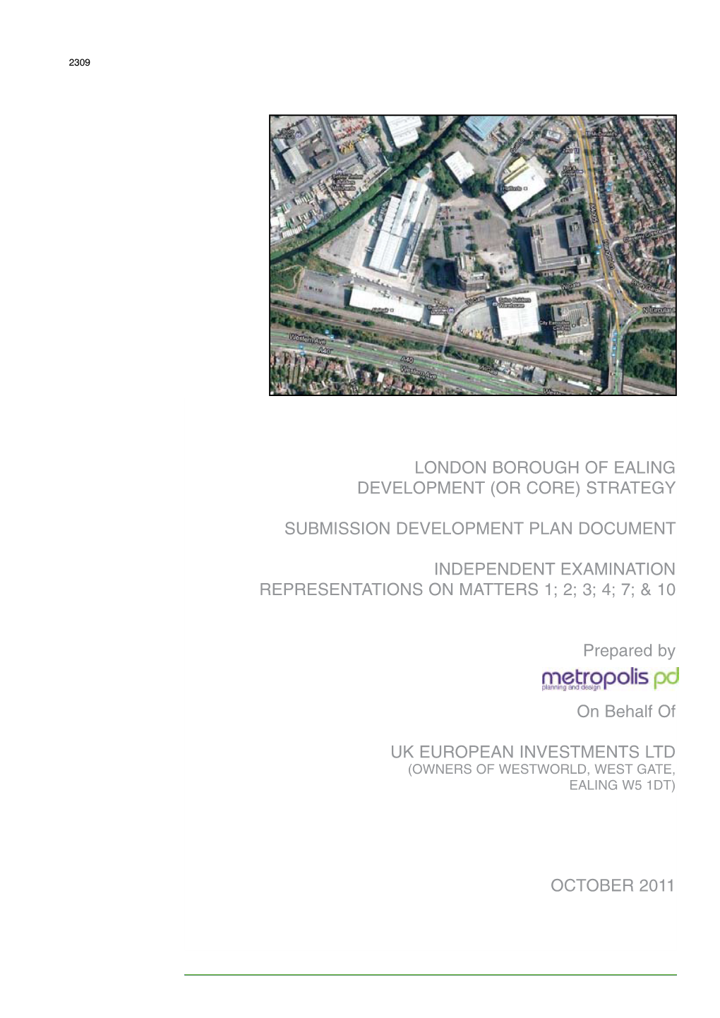 London Borough of Ealing Development (Or Core) Strategy