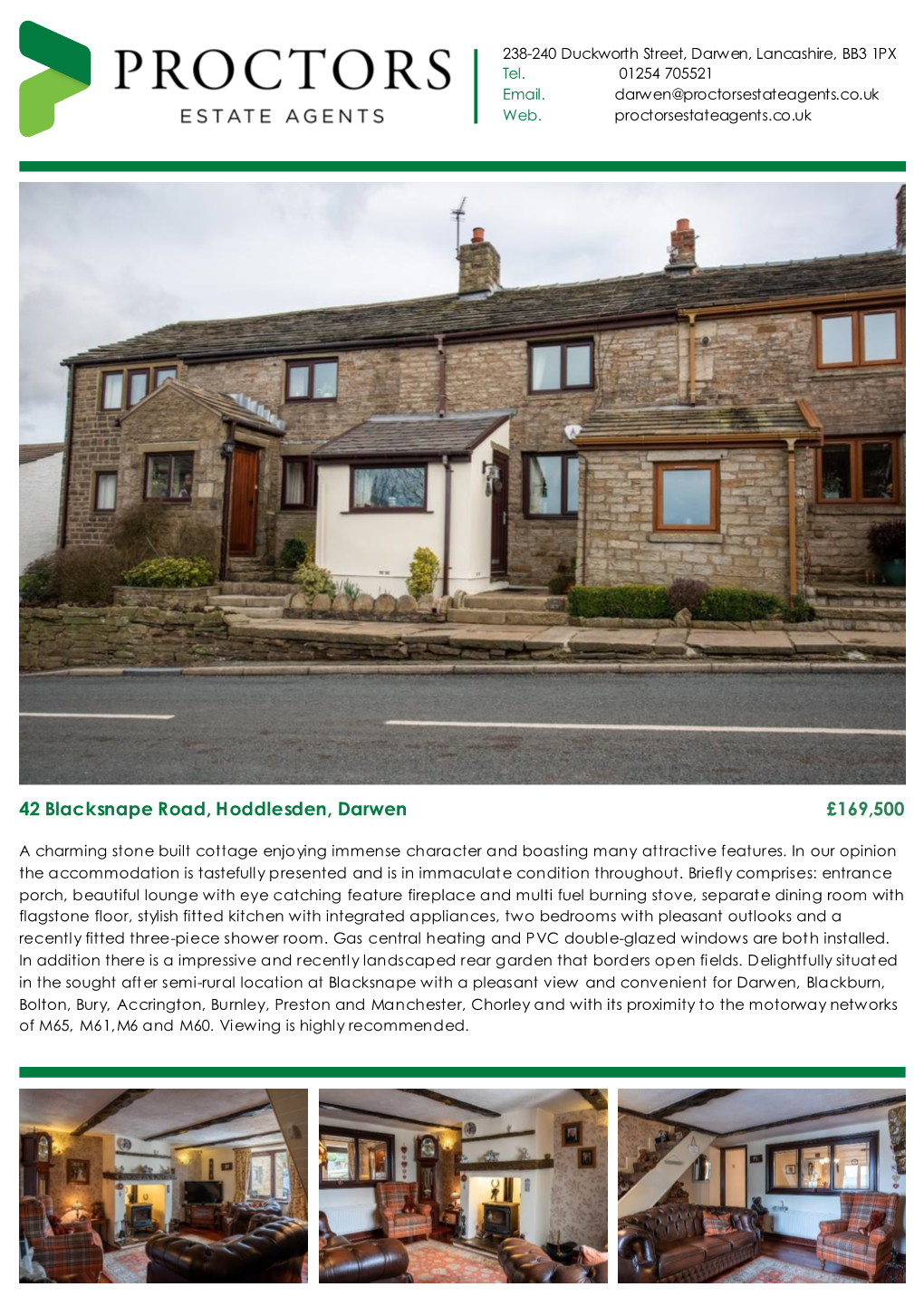 42 Blacksnape Road, Hoddlesden, Darwen £169,500