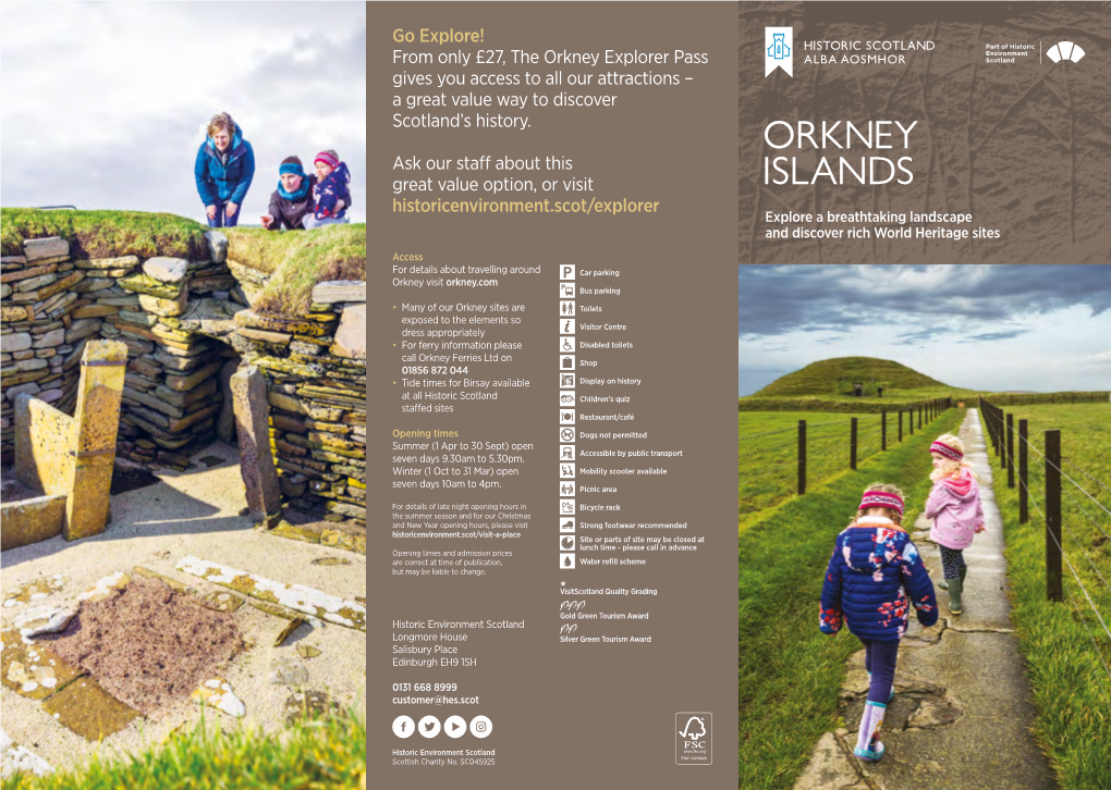 Orkney Islands Visitor Leaflet
