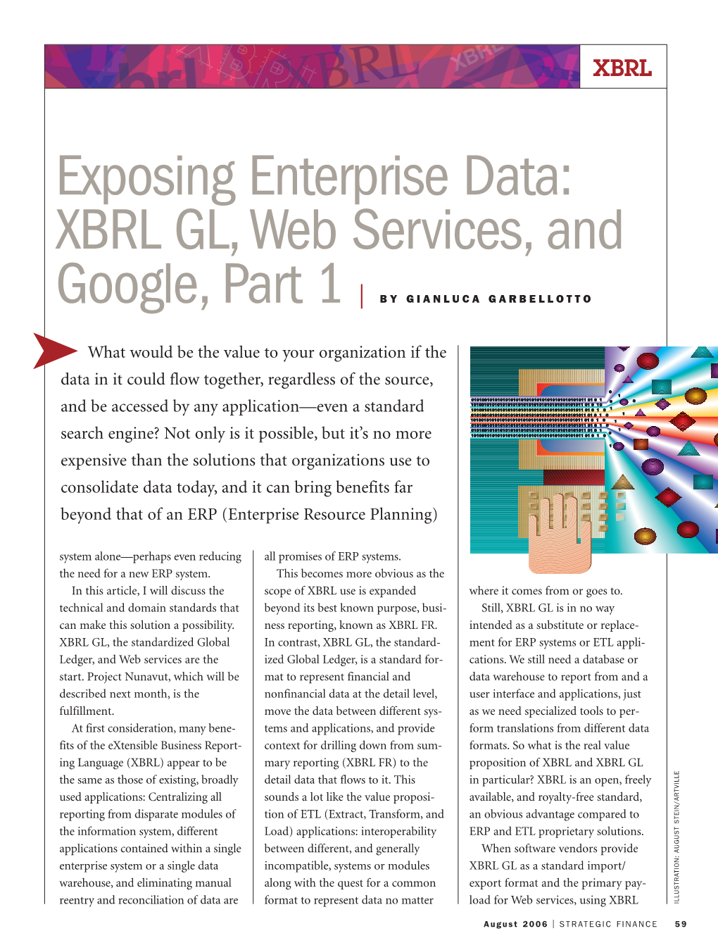 Exposing Enterprise Data: XBRL GL, Web Services, And