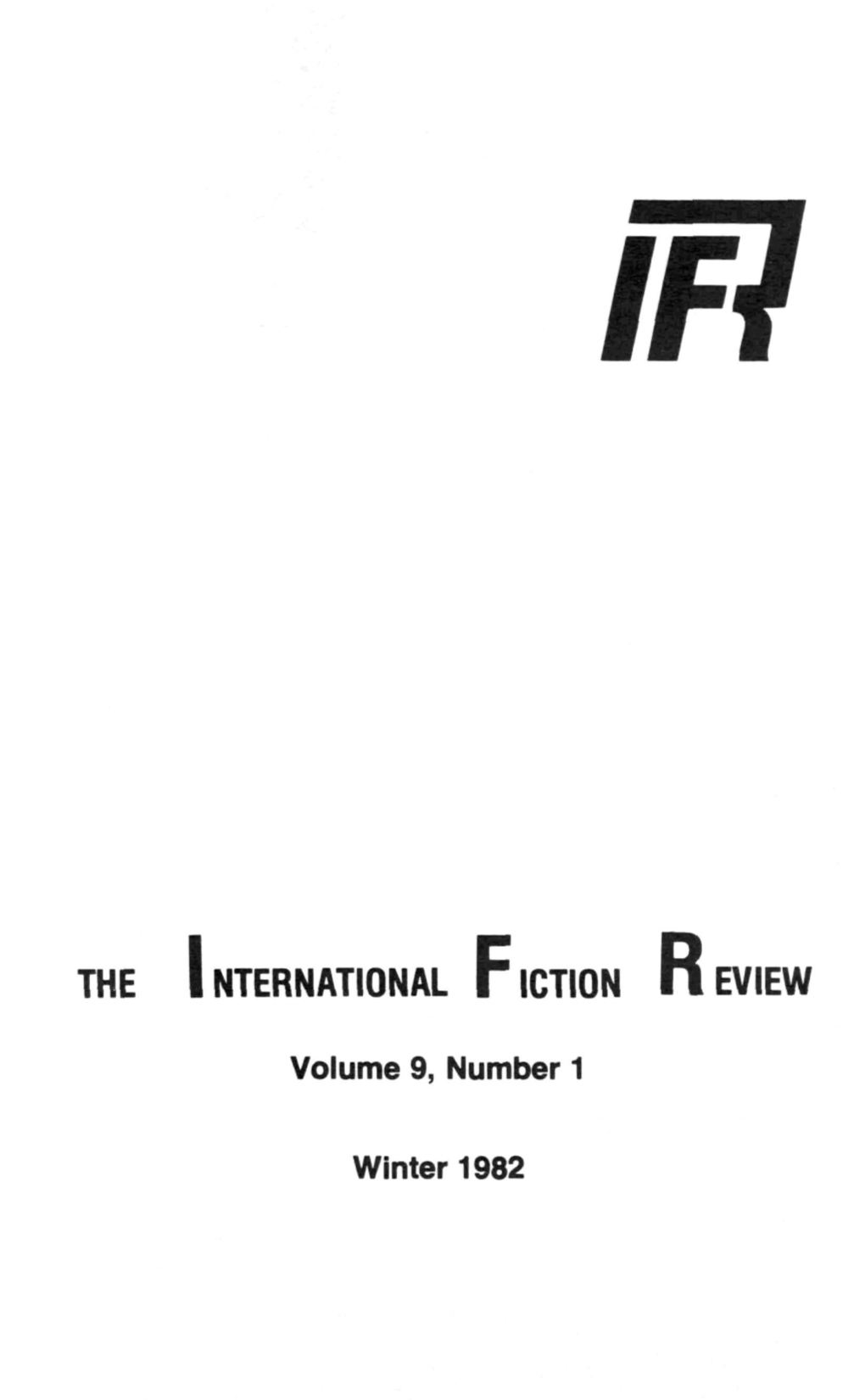 THE INTERNATIONAL Flction REVIEW
