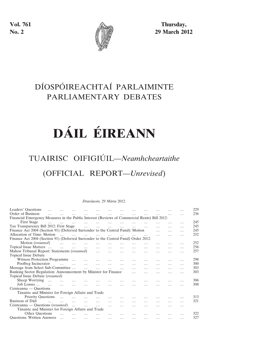 Dáil Éireann