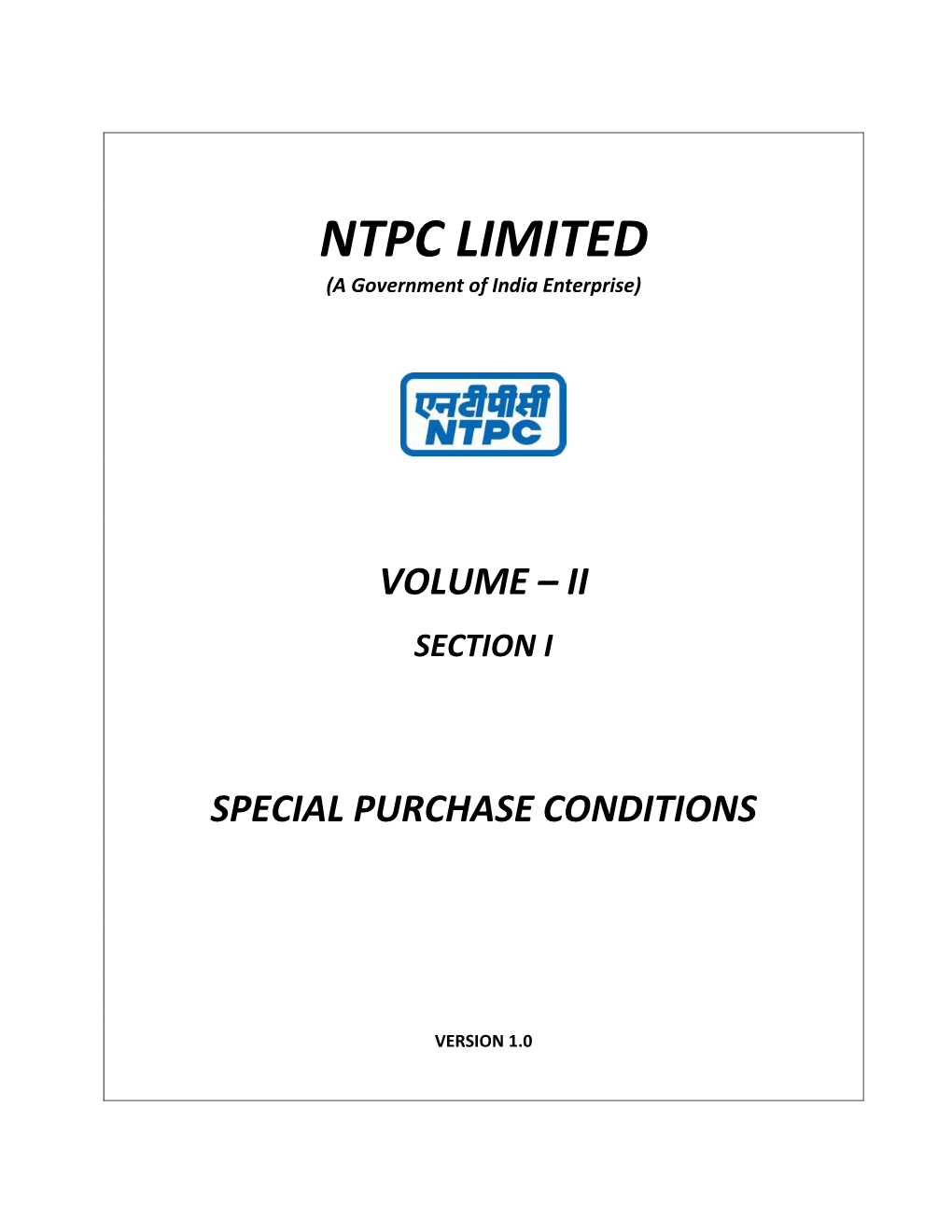 NTPC LIMITED (A Government of India Enterprise)