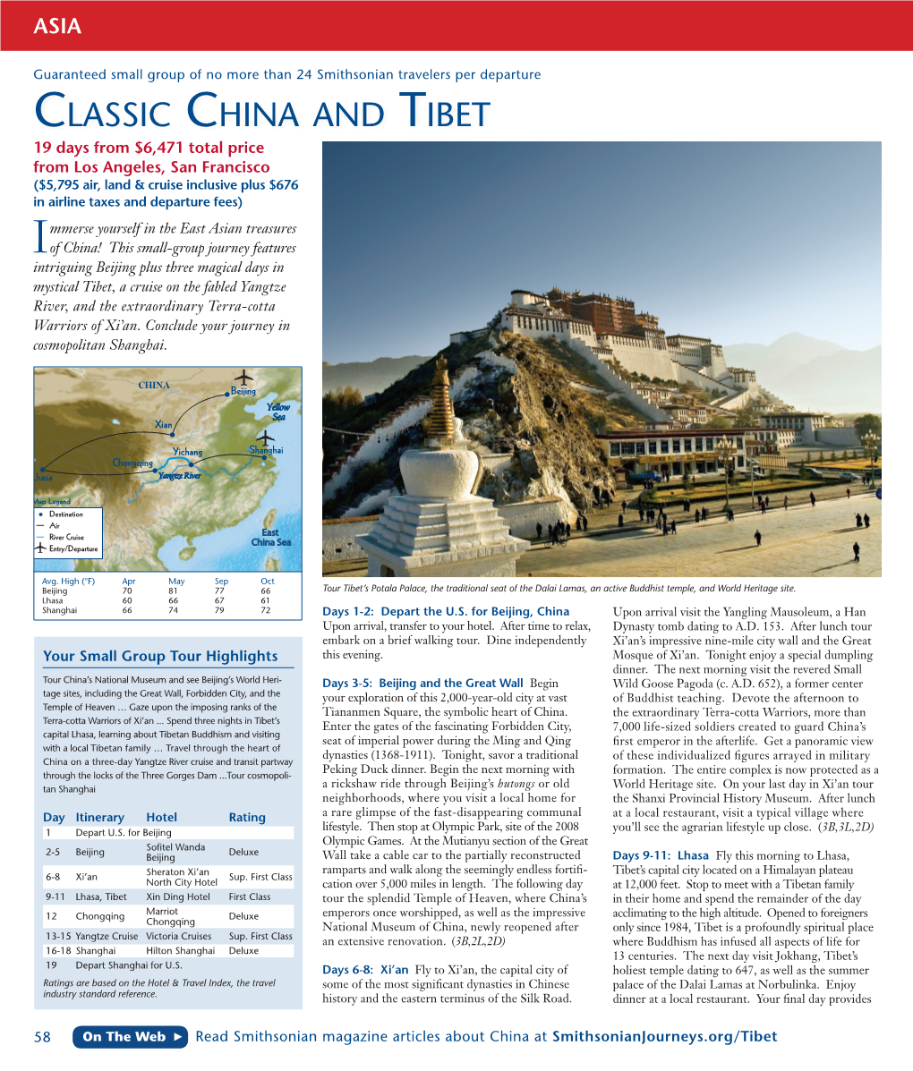 Classic China and Tibet
