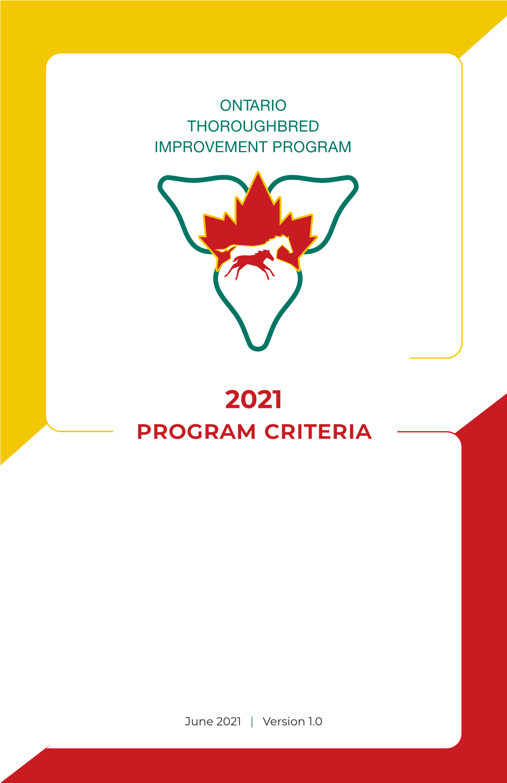 2021 Program Criteria
