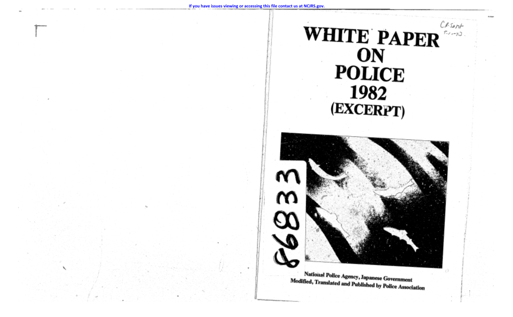 White' Paper -' . Police