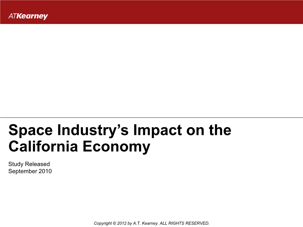 Space Industry's Impact on the California Economy