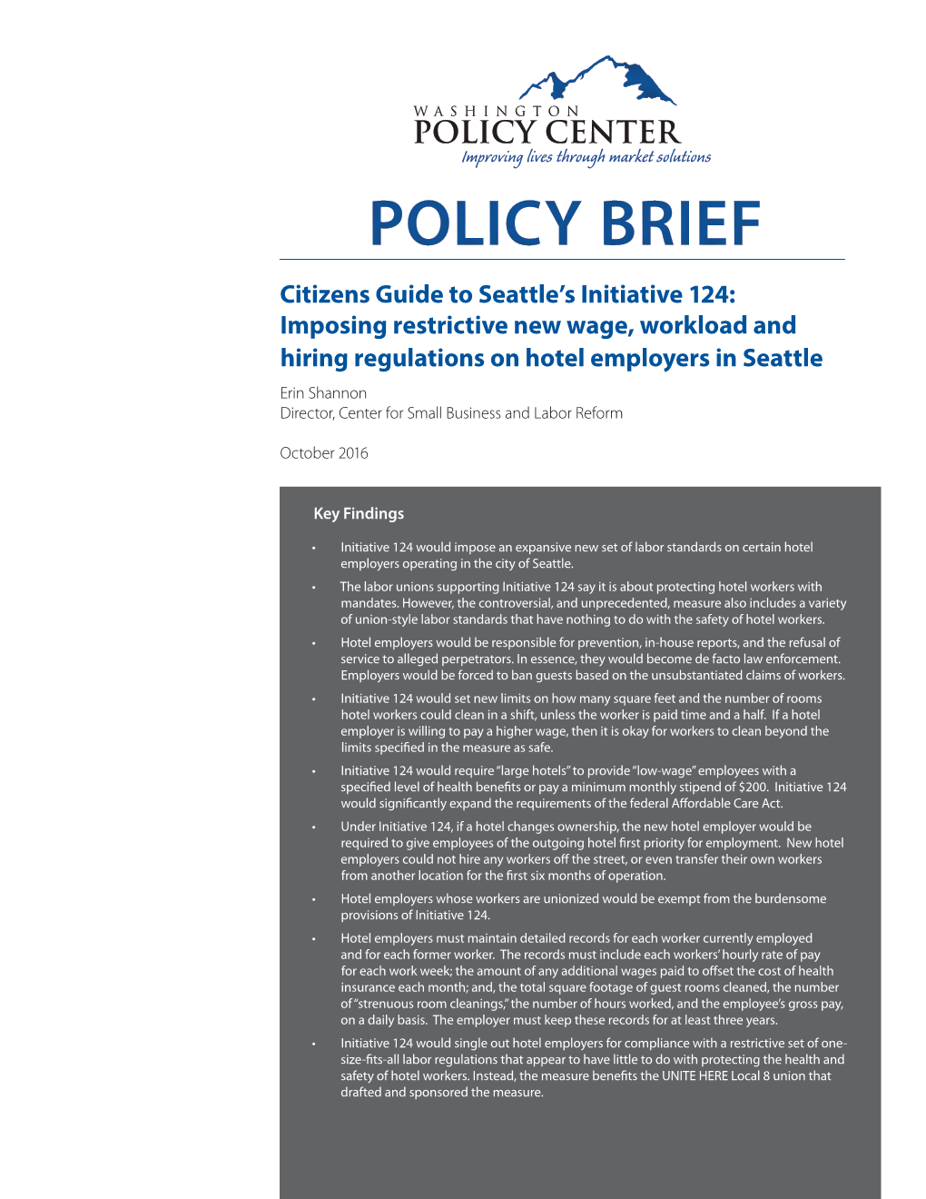 Policy Brief