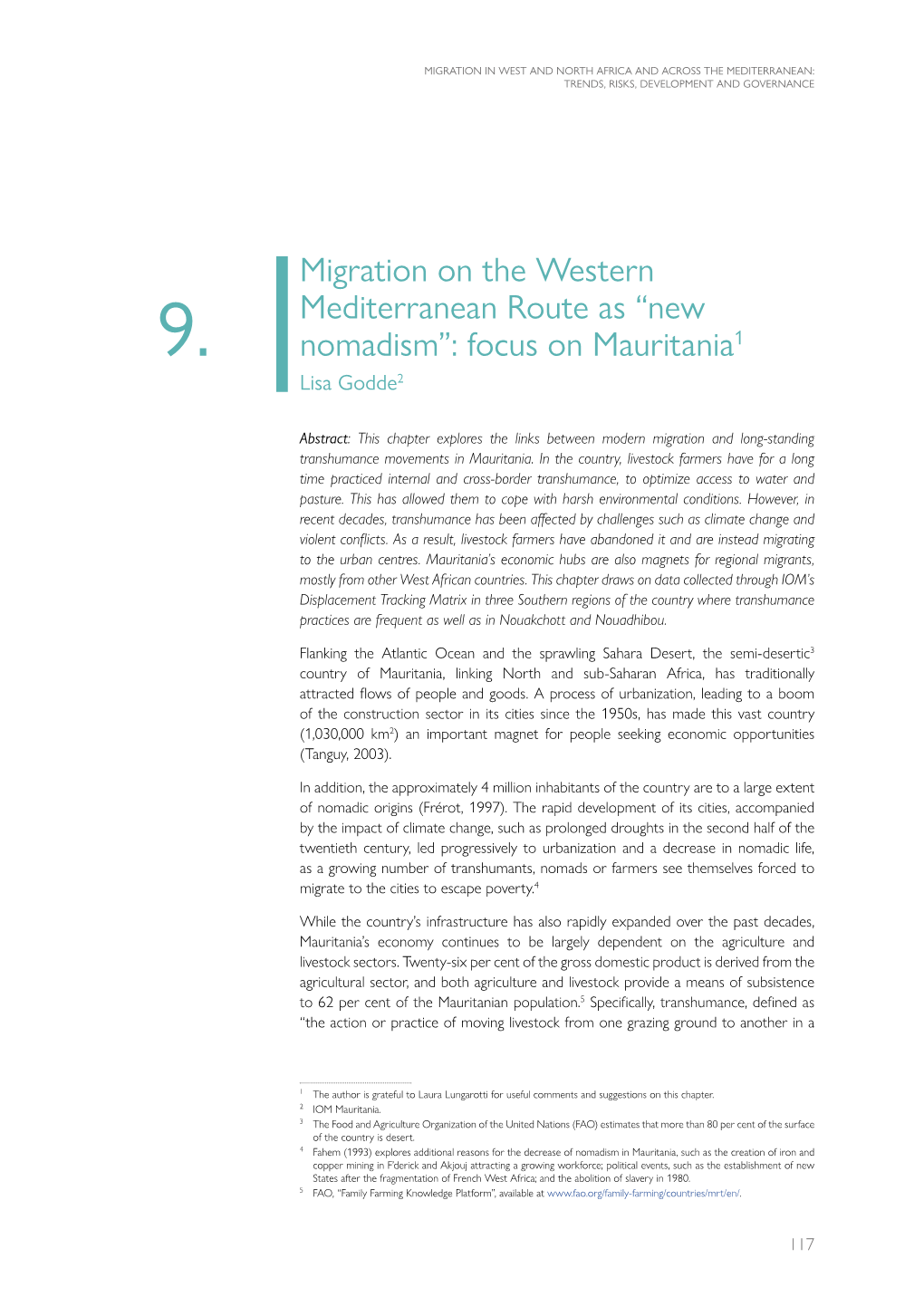 Migration on the Western Mediterranean Route As “New 9