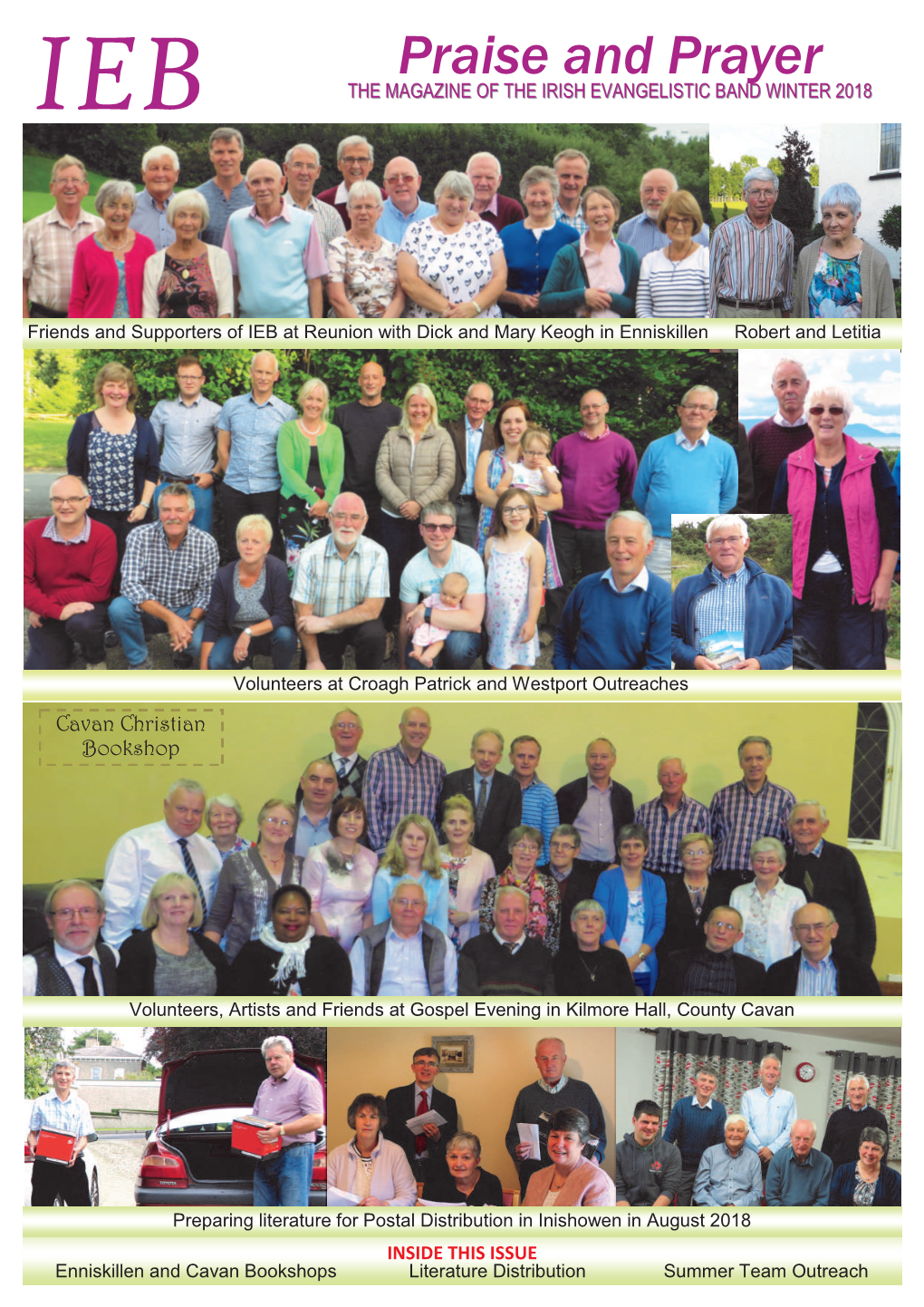 Praise and Prayer IEB the MAGAZINE of the IRISH EVANGELISTIC BAND WINTER 2018