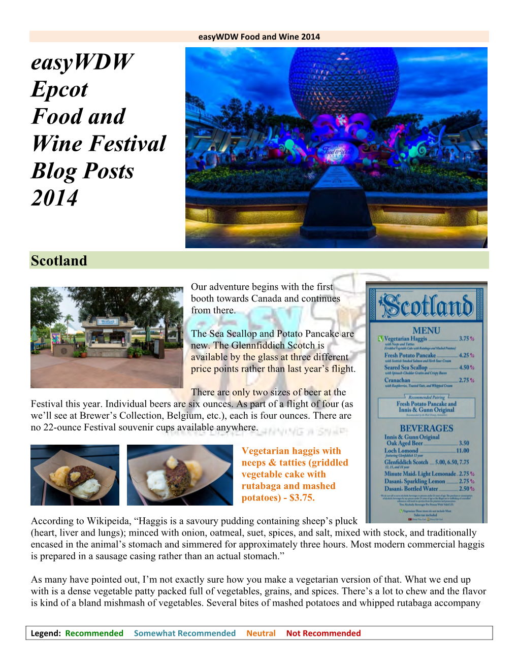 Easywdw Epcot Food and Wine Festival Blog Posts 2014