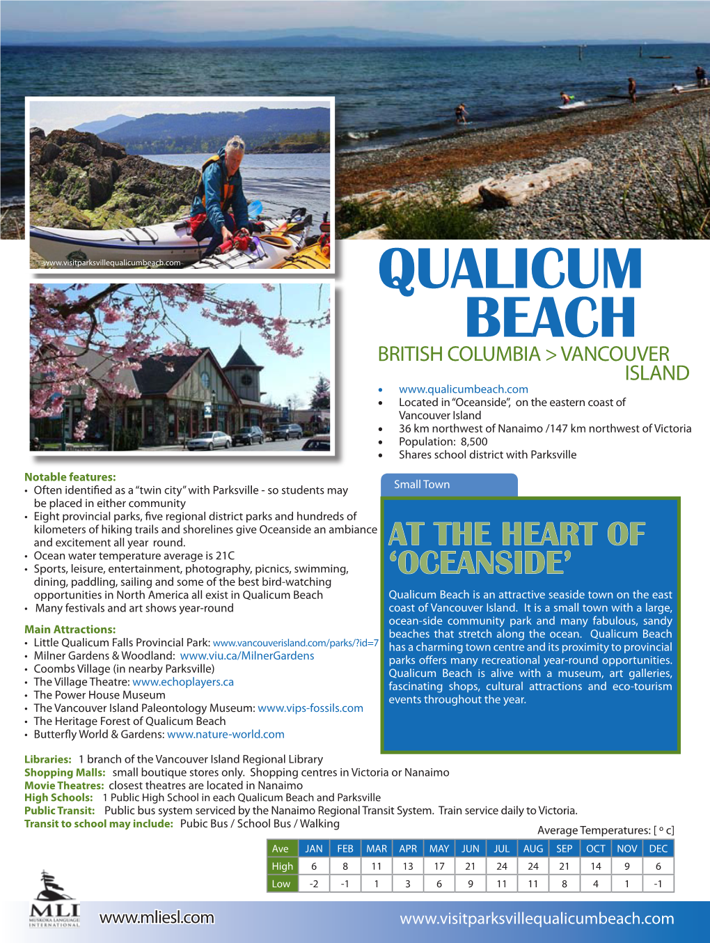 Visit and Study in Qualicum Beach, British Columbia