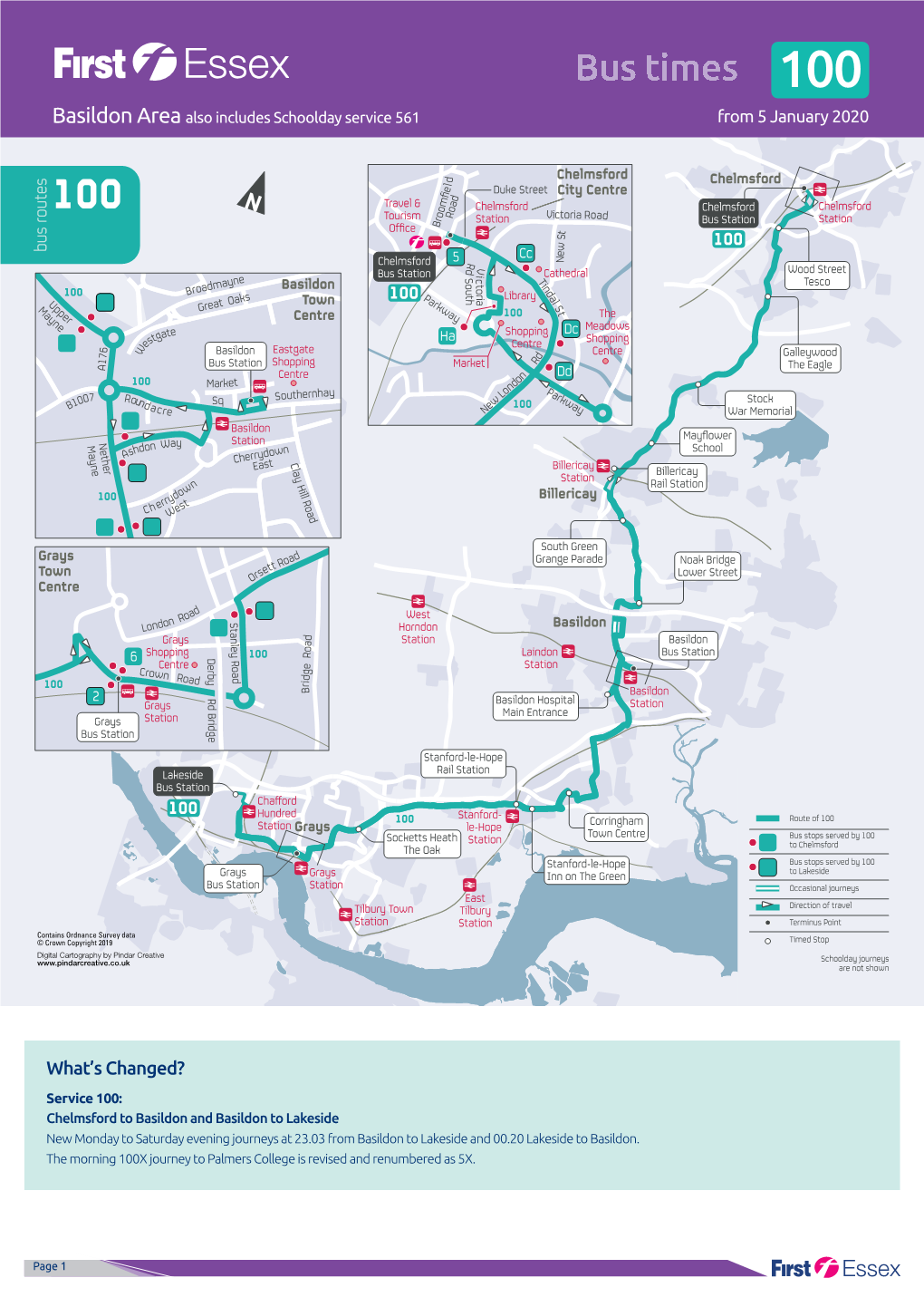 100 100 100 Bus Routes What's Changed?