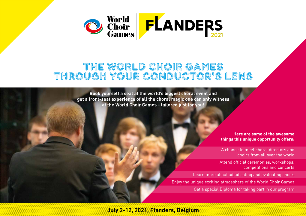 The World Choir Games Through Your Conductor's Lens