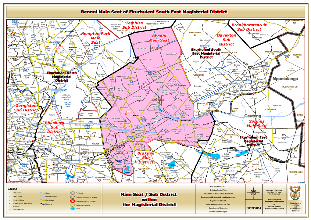 Benoni Main Seat of Ekurhuleni South East Magisterial District