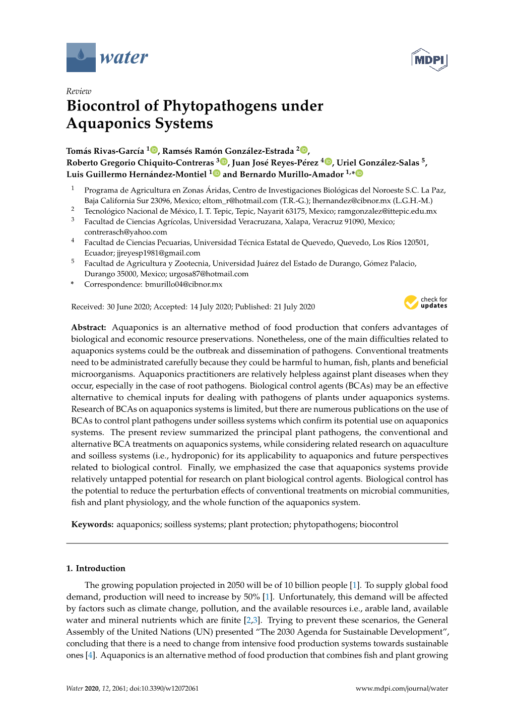 Biocontrol of Phytopathogens Under Aquaponics Systems