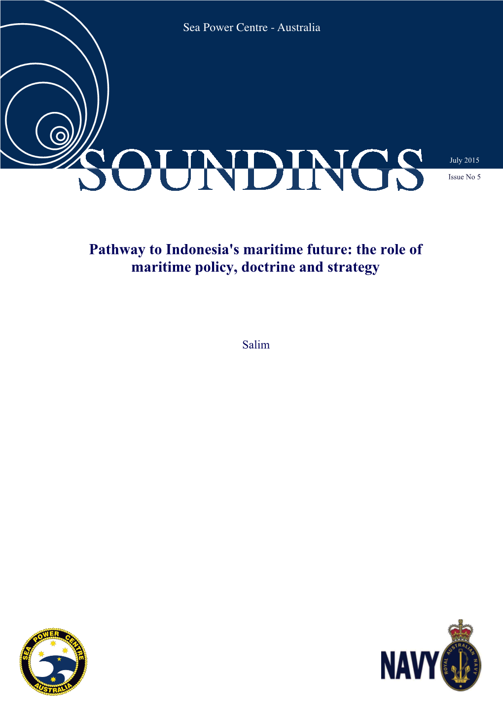 Soundings Issue 4 July 2015