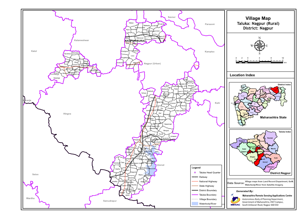 Village Map Walani Ghoghali Parseoni Bailwada Gumthala Taluka: Nagpur (Rural) Brahmanwada Pardi Khandala District: Nagpur Chakkikhapalonare !( Bhartwada