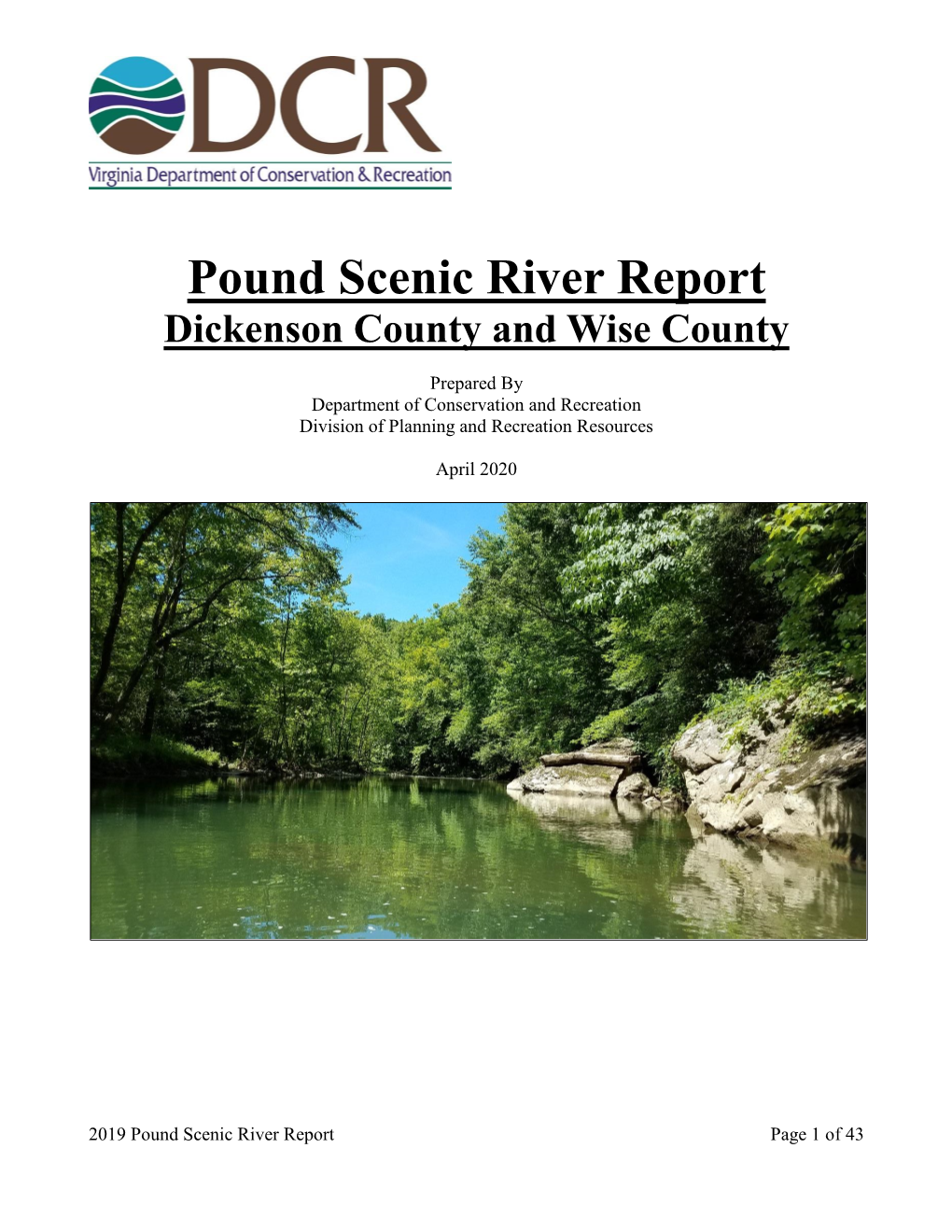 Pound Scenic River Report Dickenson County and Wise County