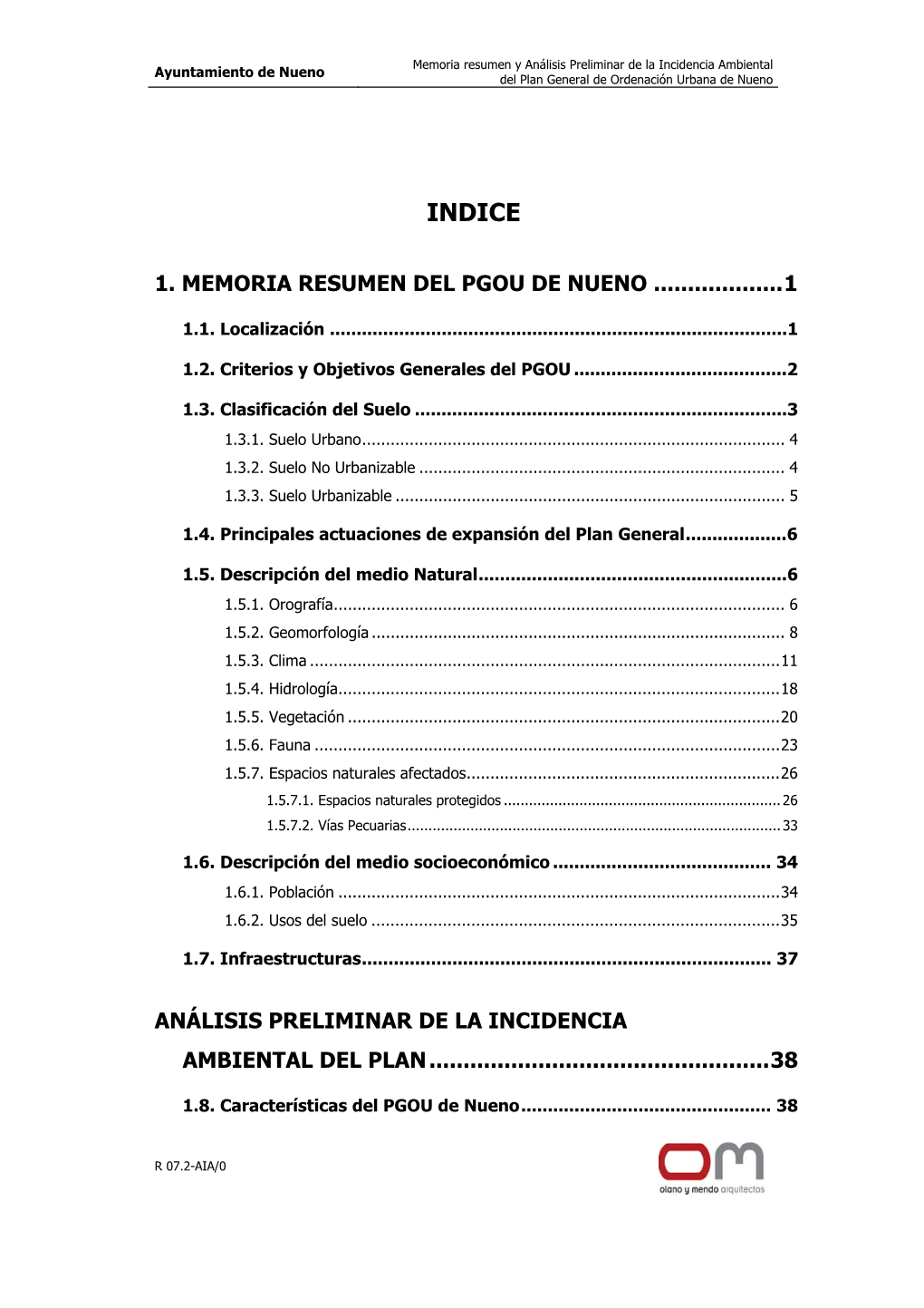 1. Memoria Resumen Del Pgou De Nueno