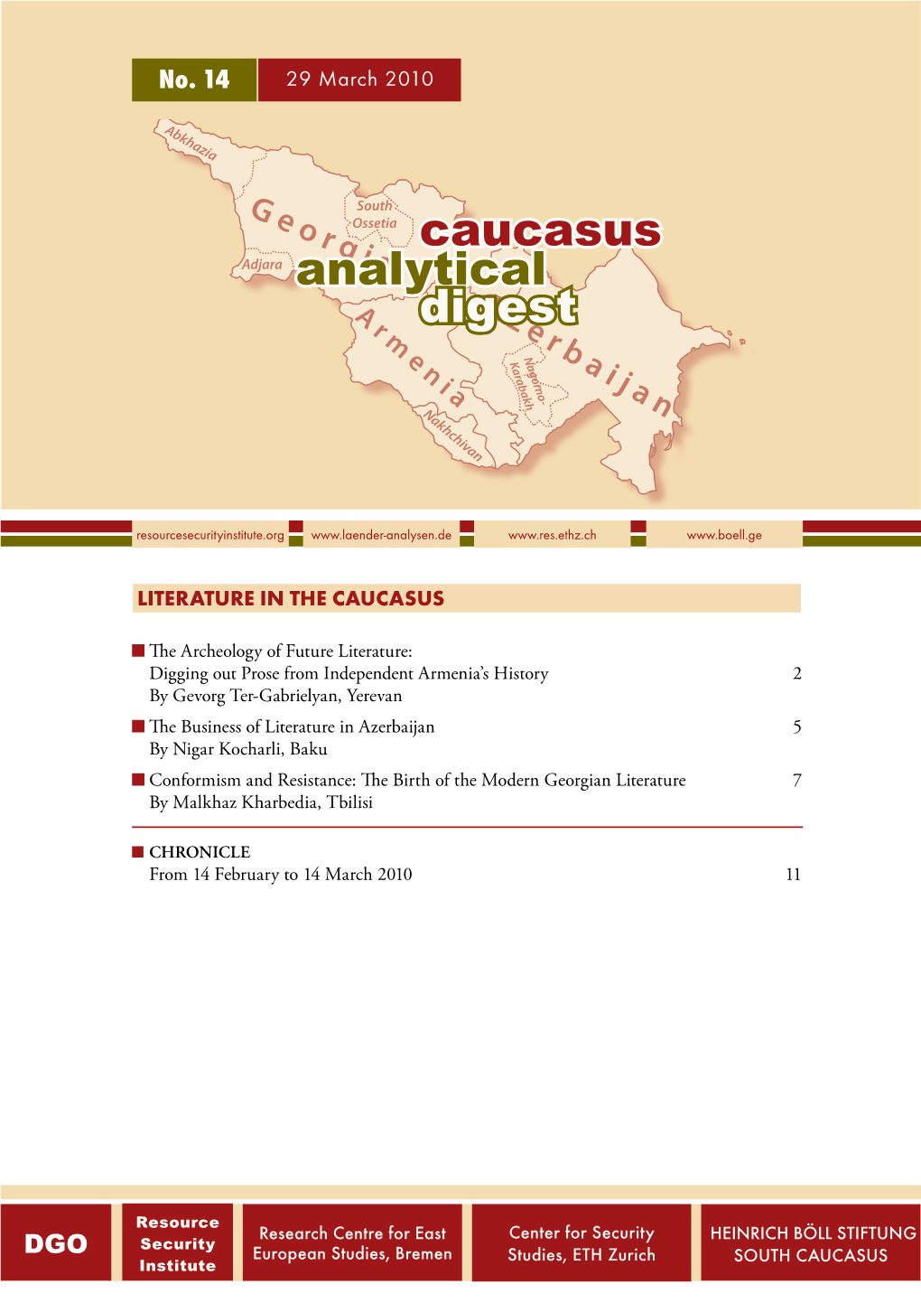 No. 14: Literature in the Caucasus