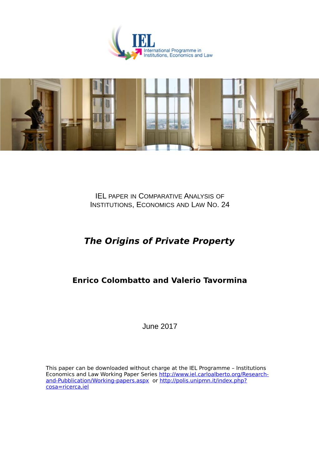 The Origins of Private Property