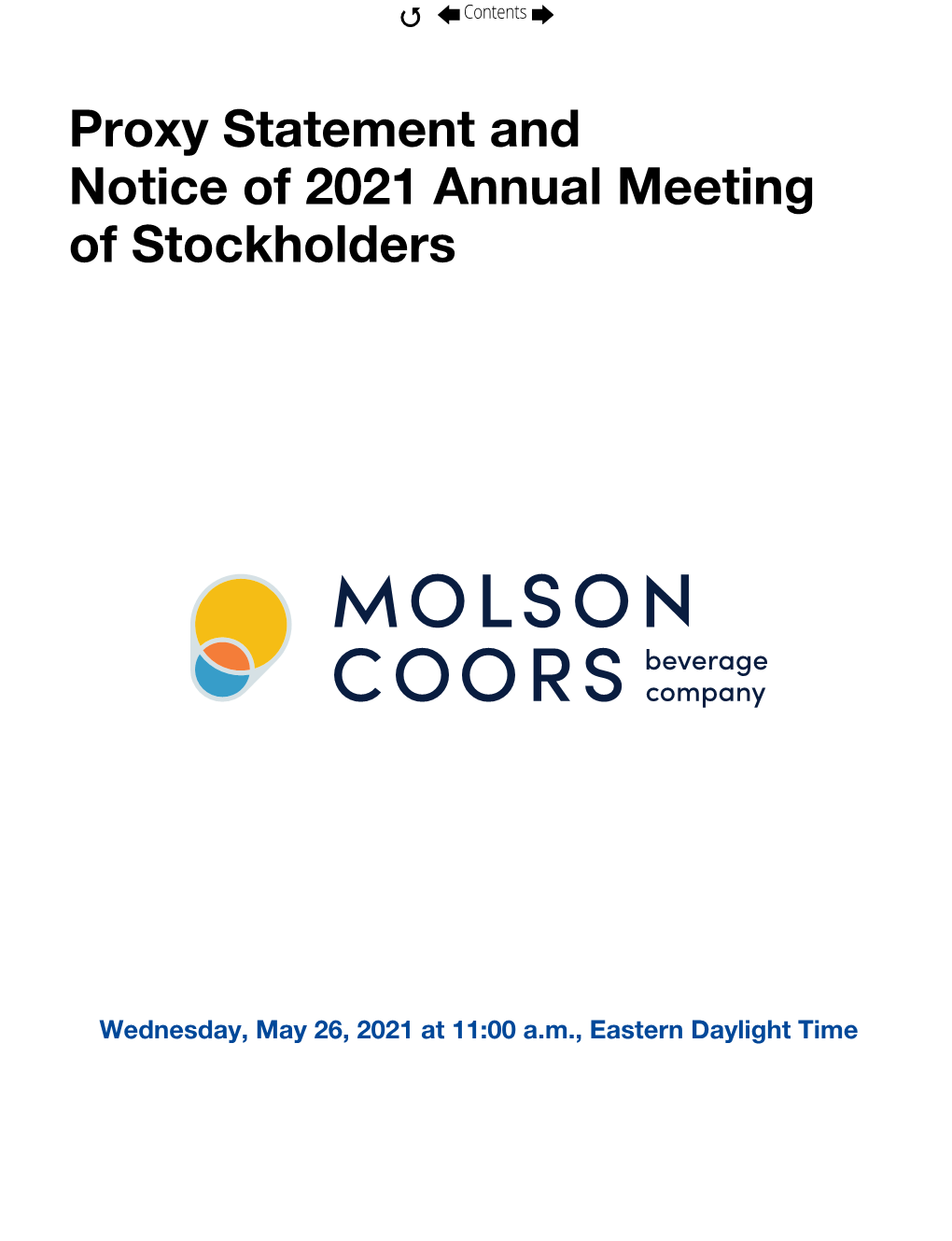 2021 Proxy Statement Proxy Voting We Hope You Will Be Able to Attend the Annual Meeting Online