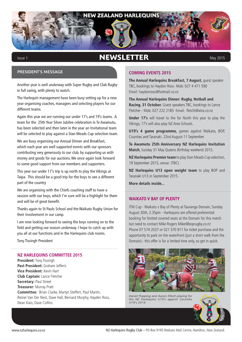 NEWSLETTER May 2015
