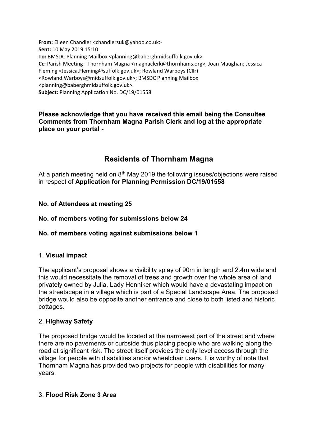 Residents of Thornham Magna