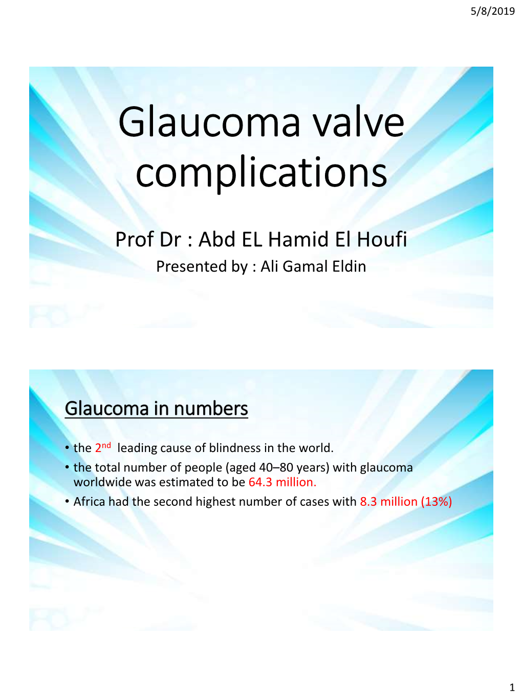 Glaucoma Valve Complications