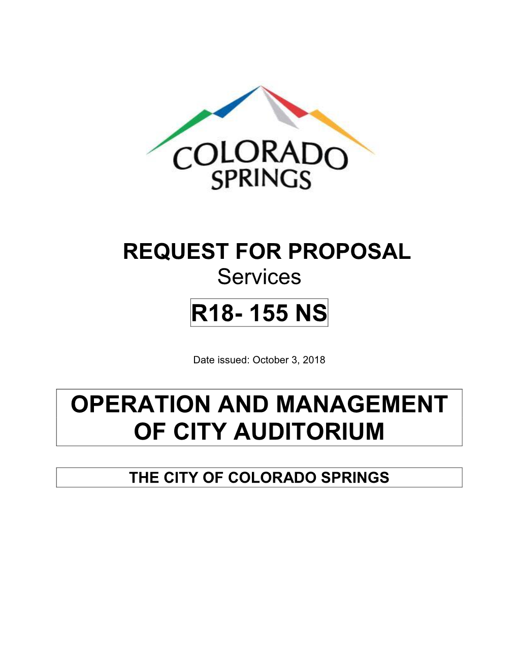 REQUEST for PROPOSAL Services