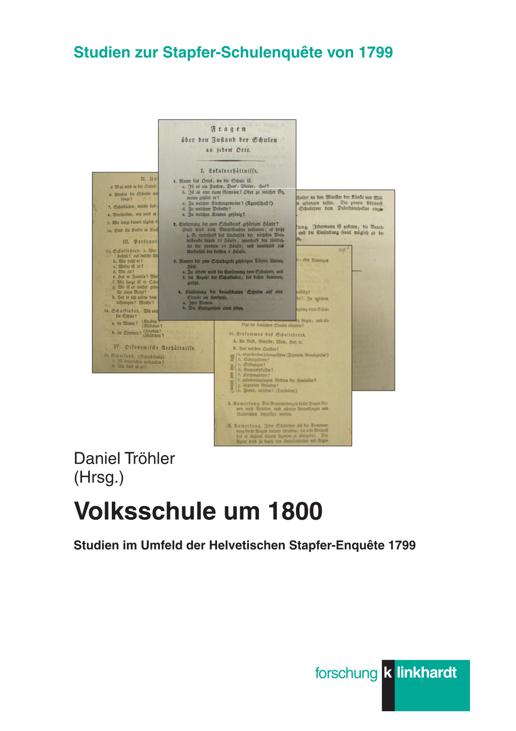 Volksschule Um 1800