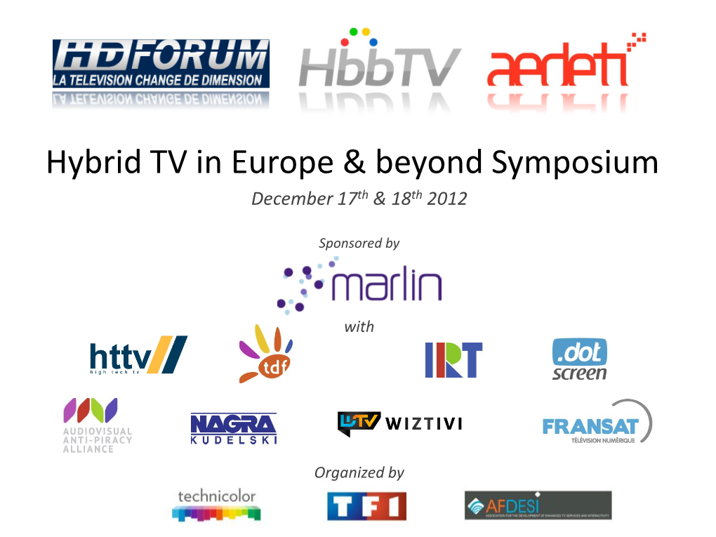 Hybrid TV in Europe & Beyond Symposium