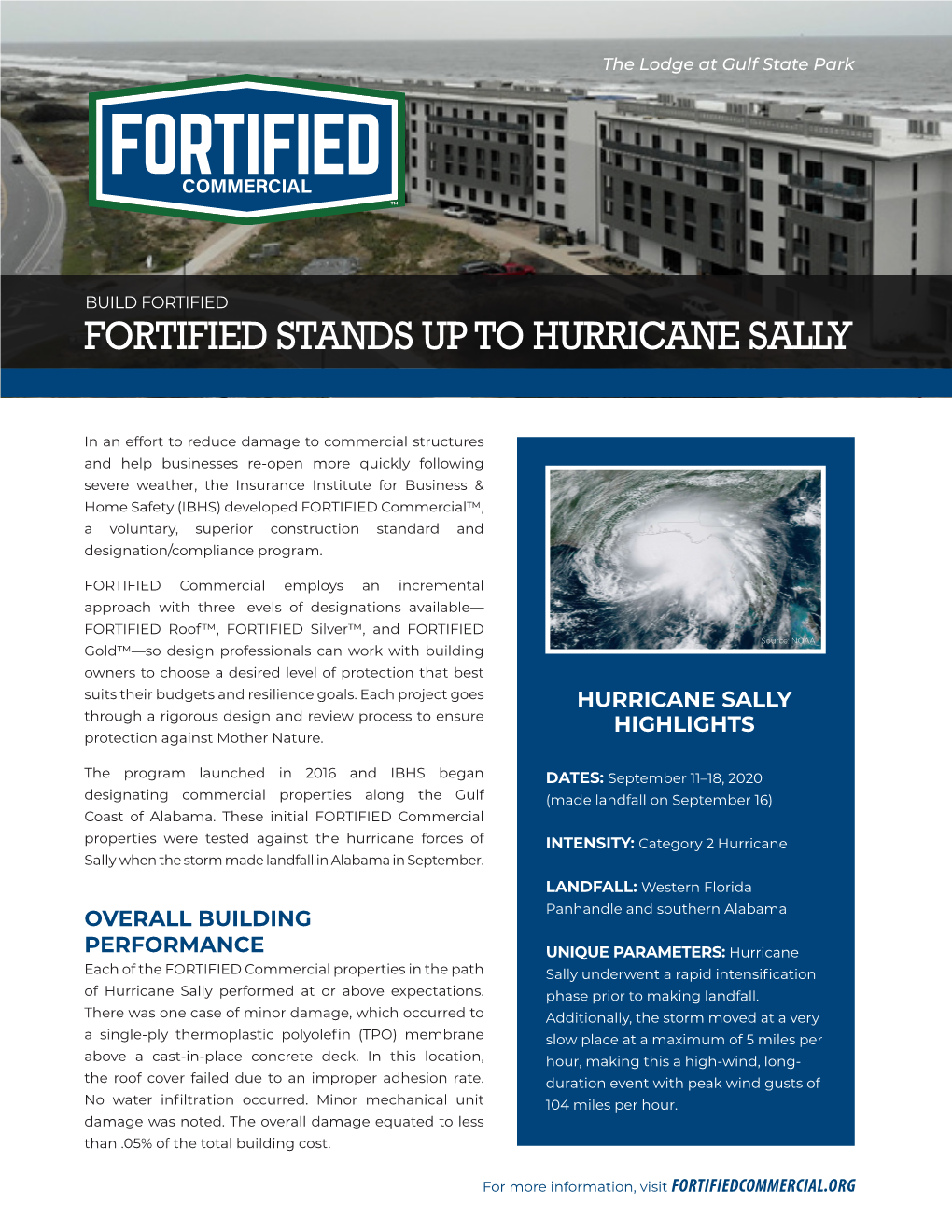 Fortified Stands up to Hurricane Sally