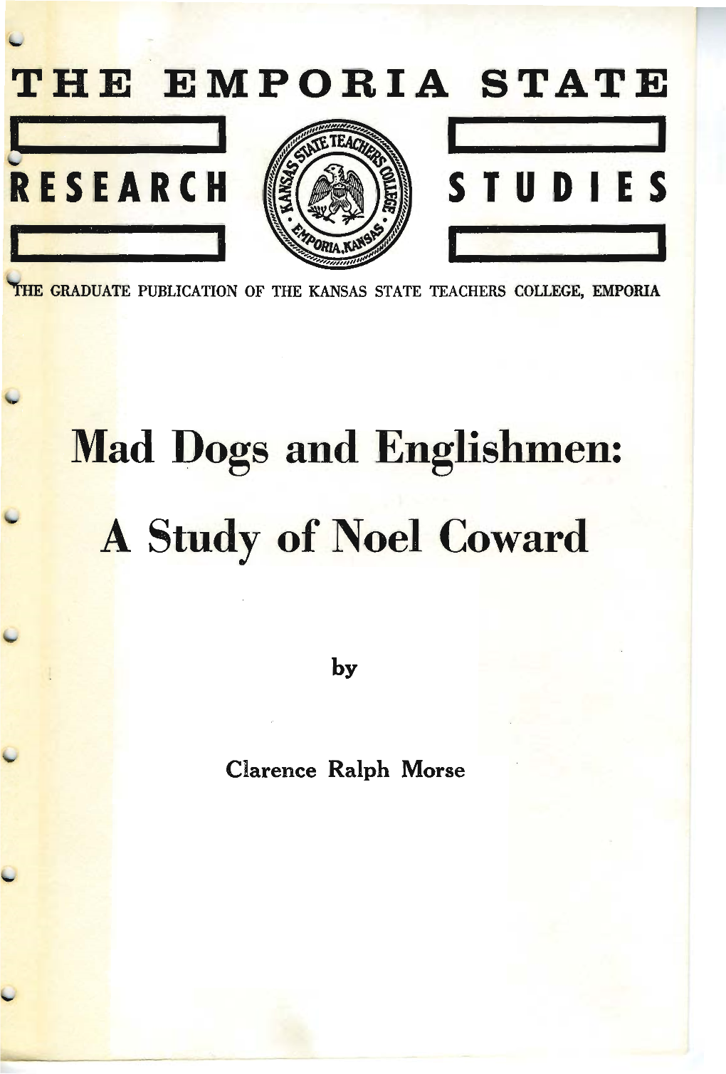 A Study of Noel Coward