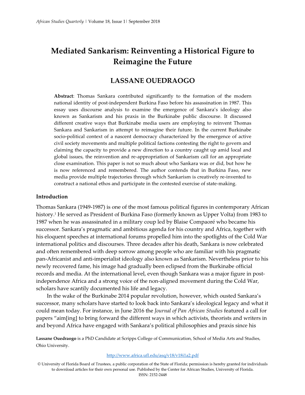 Mediated Sankarism: Reinventing a Historical Figure to Reimagine the Future