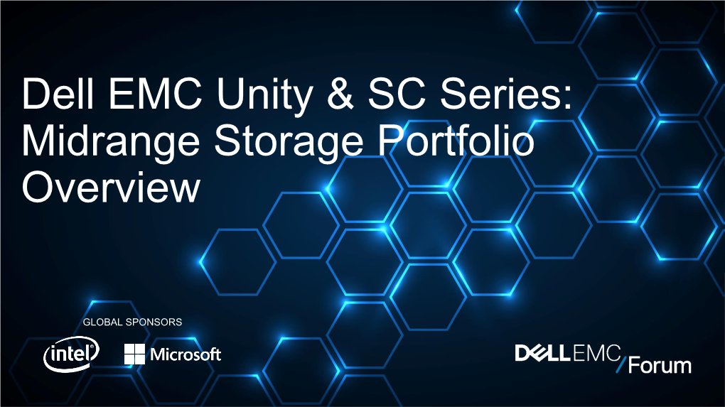 Dell EMC Unity & SC Series