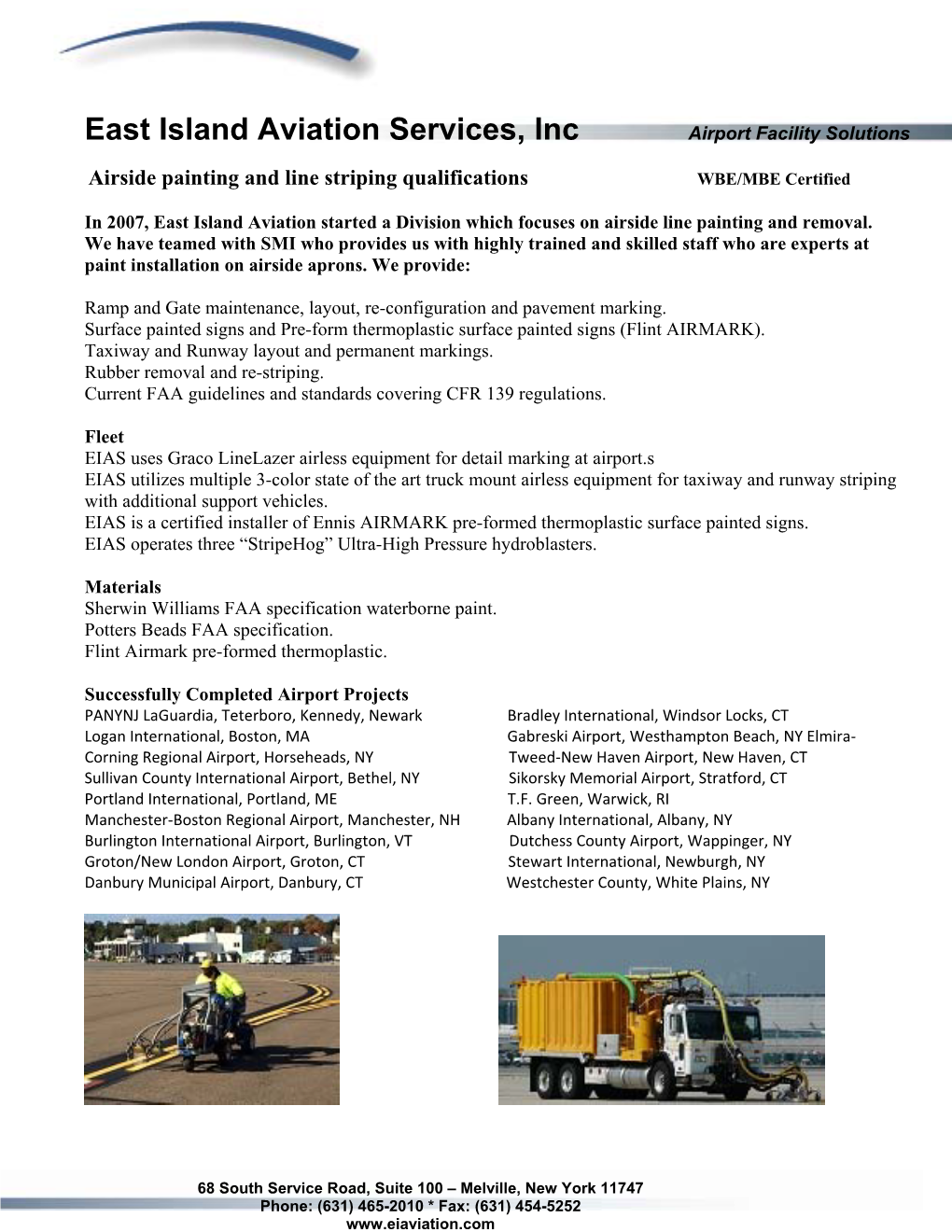 Airside Painting & Line-Striping Qualification