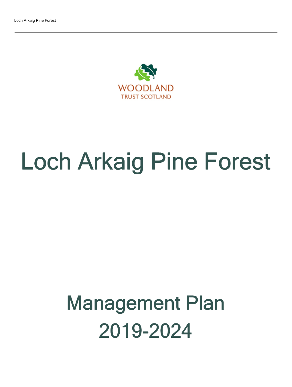 Download Loch Arkaig Pine Forest Management
