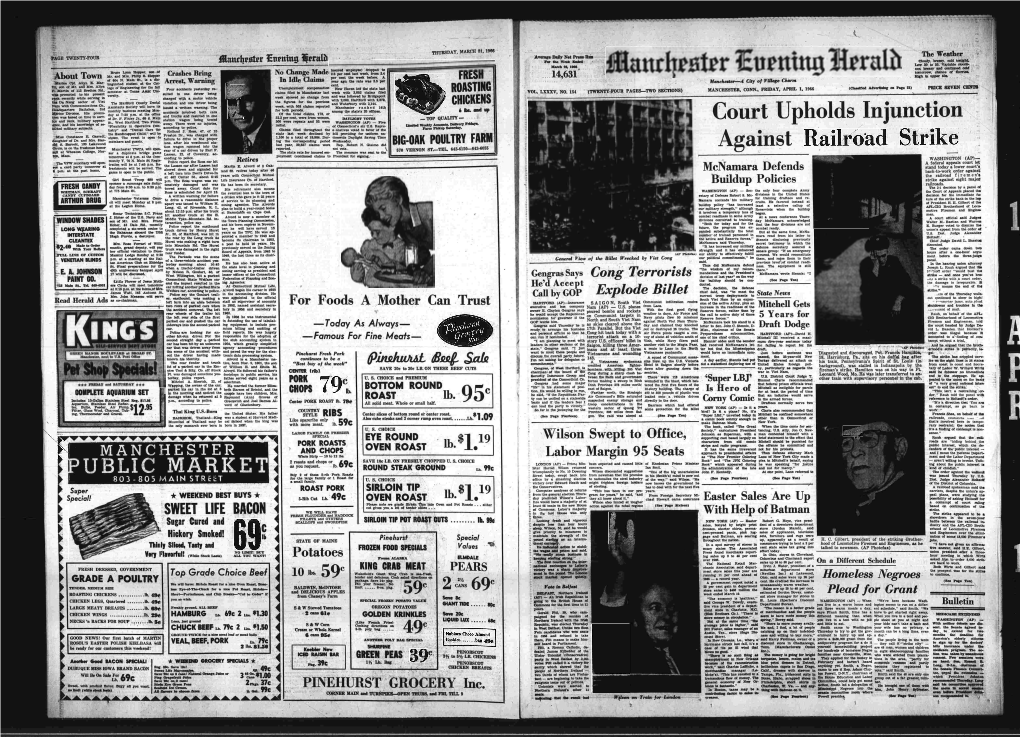 UBLIC MARKET Buy 2 of These 5-Rib Pork Roasts from Newsmen That His Promise Street Today, Swept Back, Into in His (Smith’S) Mind Is Now out Was Issued Thursday by U.S