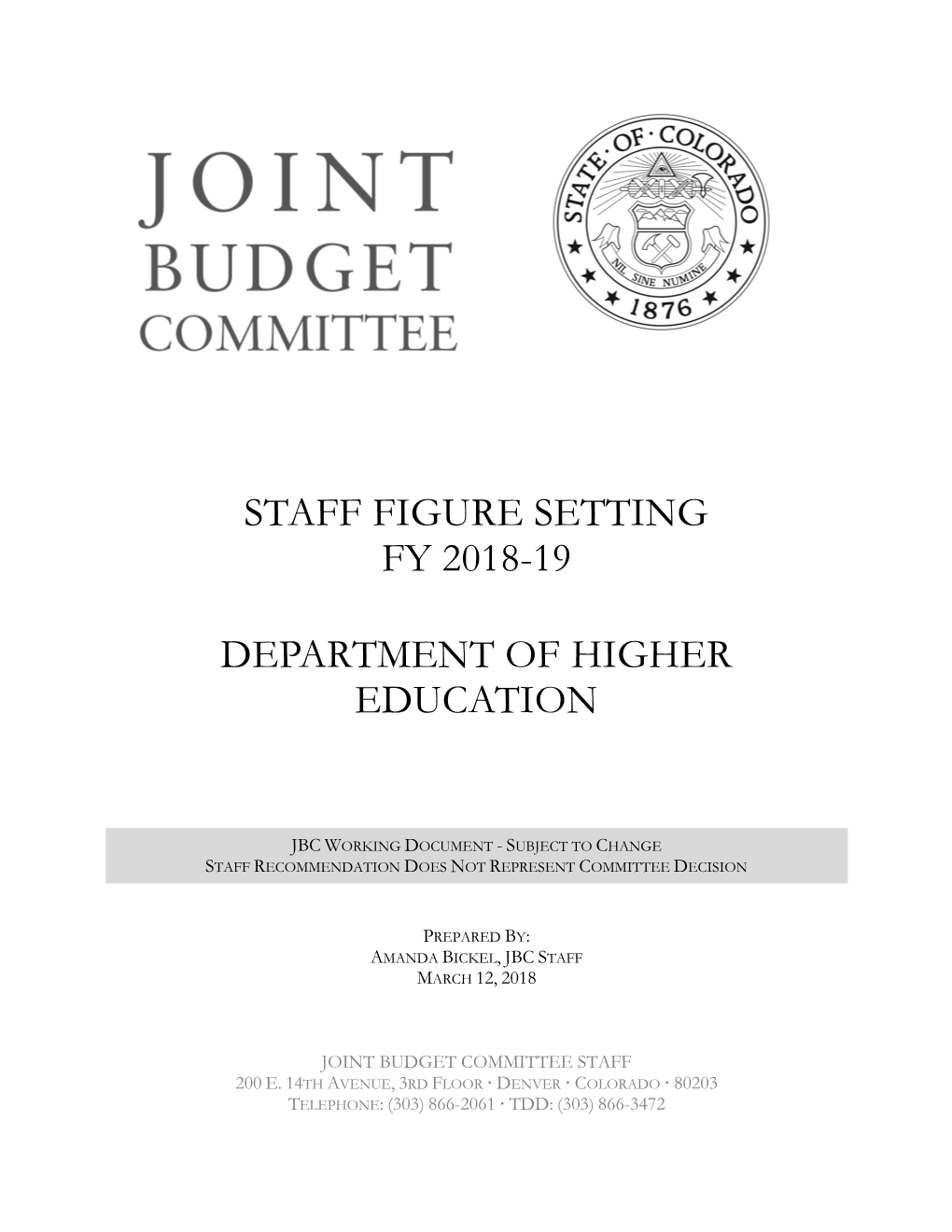 Staff Working Document – Does Not Represent Committee Decision