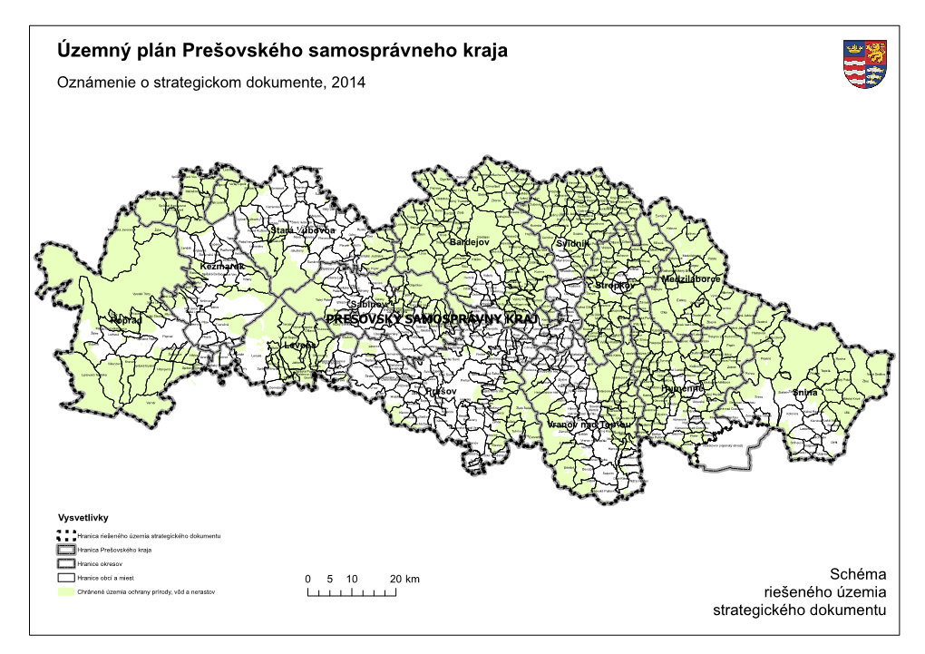 Územný Plán Prešovského Samosprávneho Kraja Oznámenie O Strategickom Dokumente, 2014