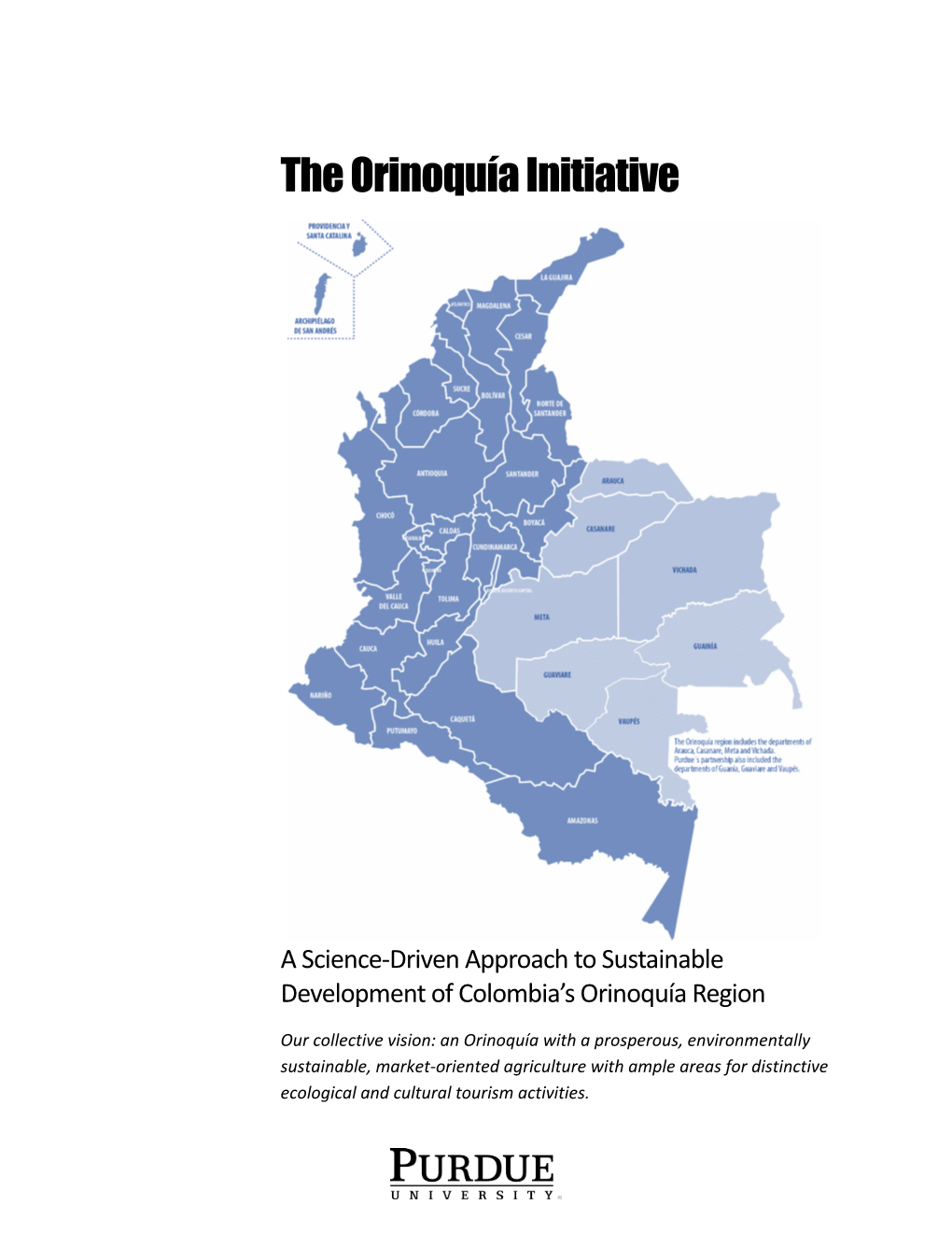 The Orinoquía Initiative