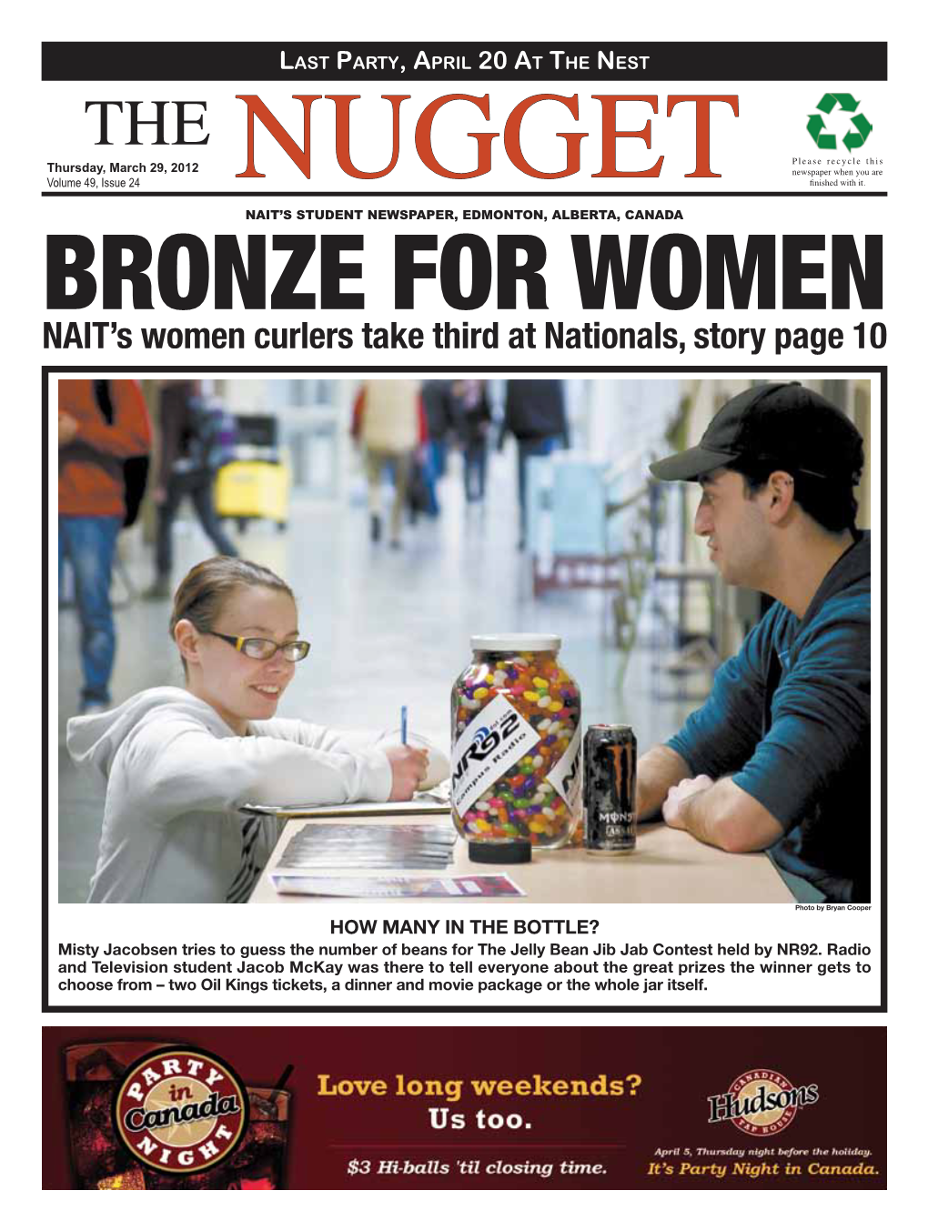 NAIT's Women Curlers Take Third at Nationals, Story Page 10