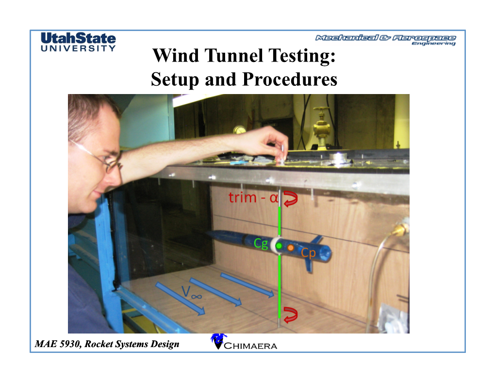 Wind Tunnel Testing: Setup and Procedures