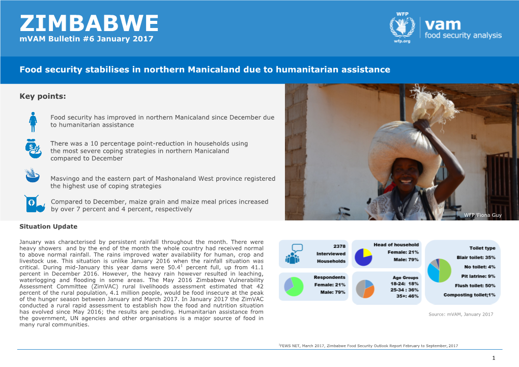 ZIMBABWE Mvam Bulletin #6 January 2017